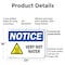 Signmission Hot Surface Sign, 18 in H x 24 in W, Plastic, Very Hot Water OS-2PACK-NS-P-1824-L-18872 - alternate 2